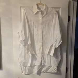 Topshop Crisp White Button Down Shirt
